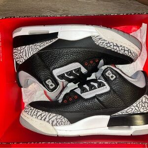 Jordan Black and Gray Sneakers